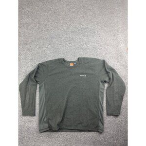 Merrell‎ Sweater Men's XXL Gray Fleece Pullover Crew Neck Logo Outdoor Hiking